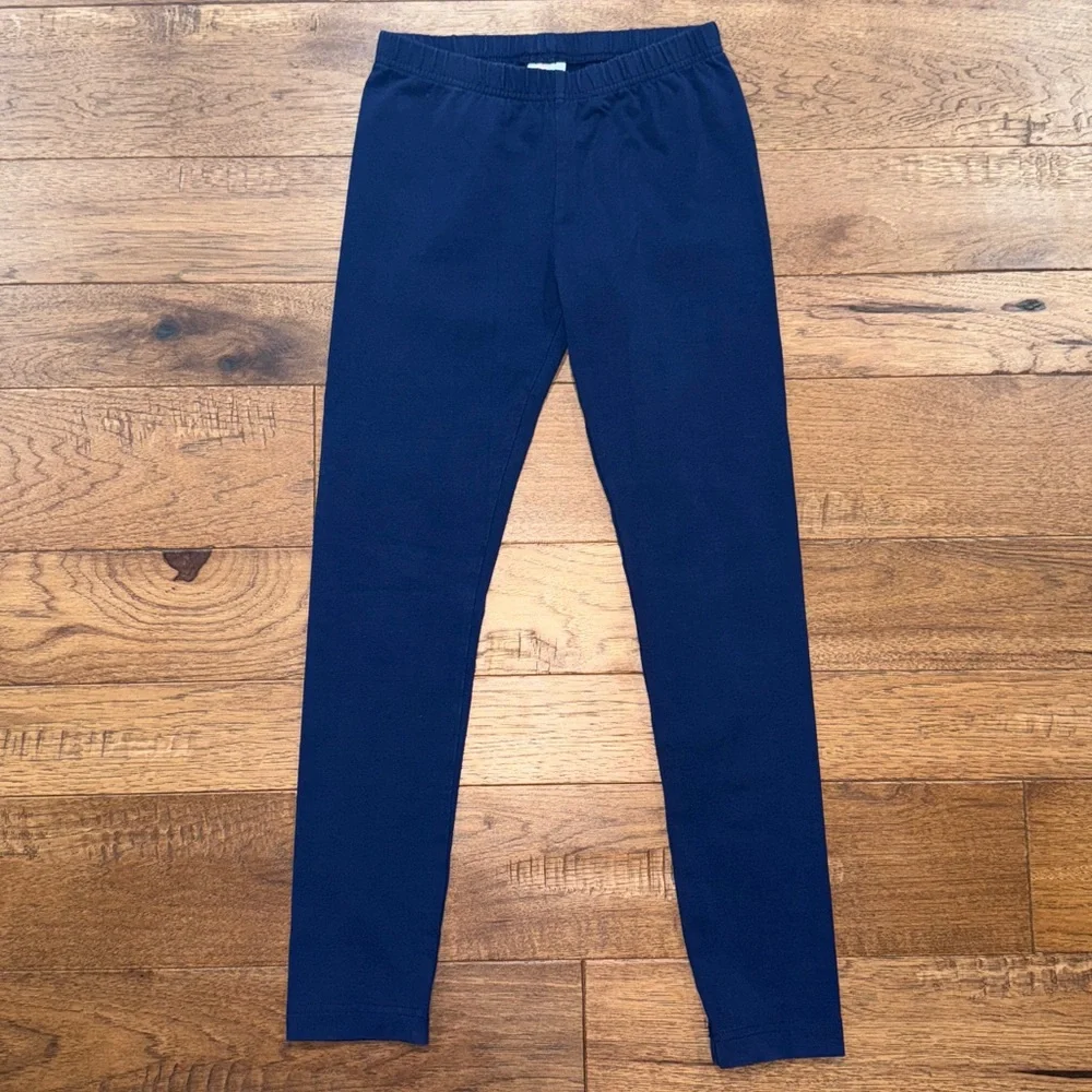 Hanna Andersson Girls Leggings - Size US 10 | 140 cm - Navy Blue